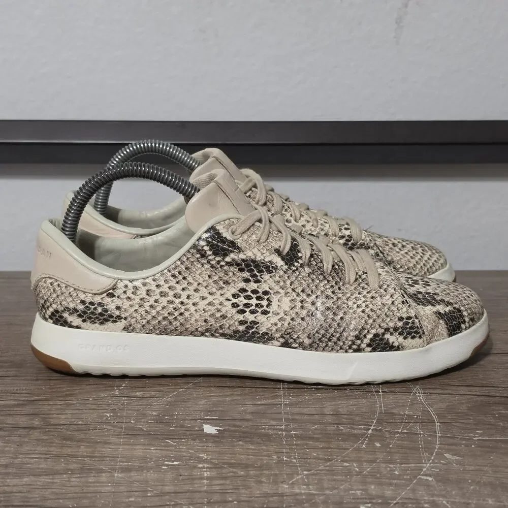 Cole Haan Grandpro Tennis Women’s Roccia Snake Print Shoes Sneakers Size 8.5